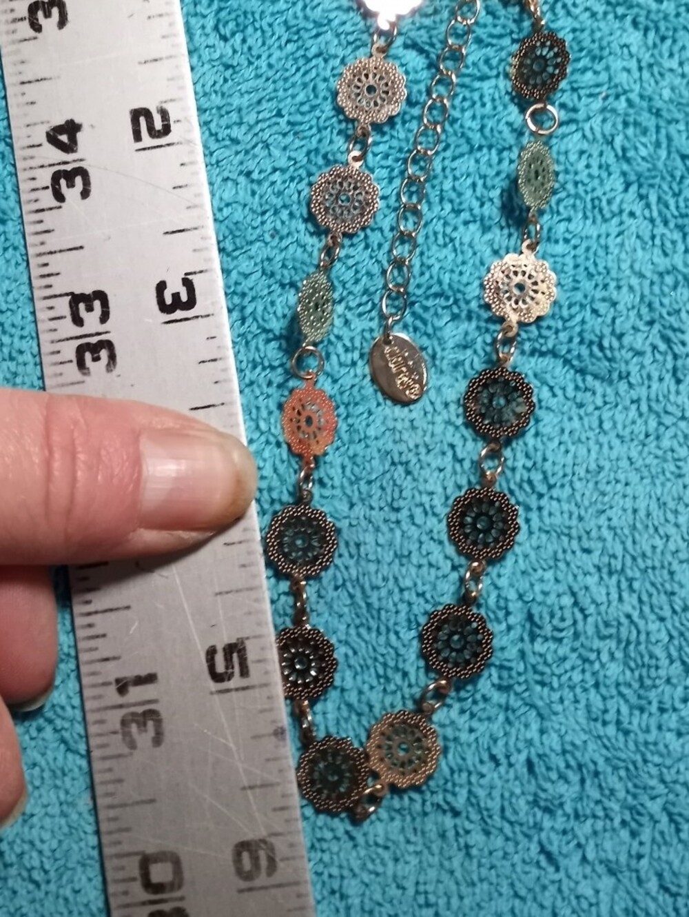 Vintage-Inspired Gold Filigree Disc Necklace - Women Jewelry